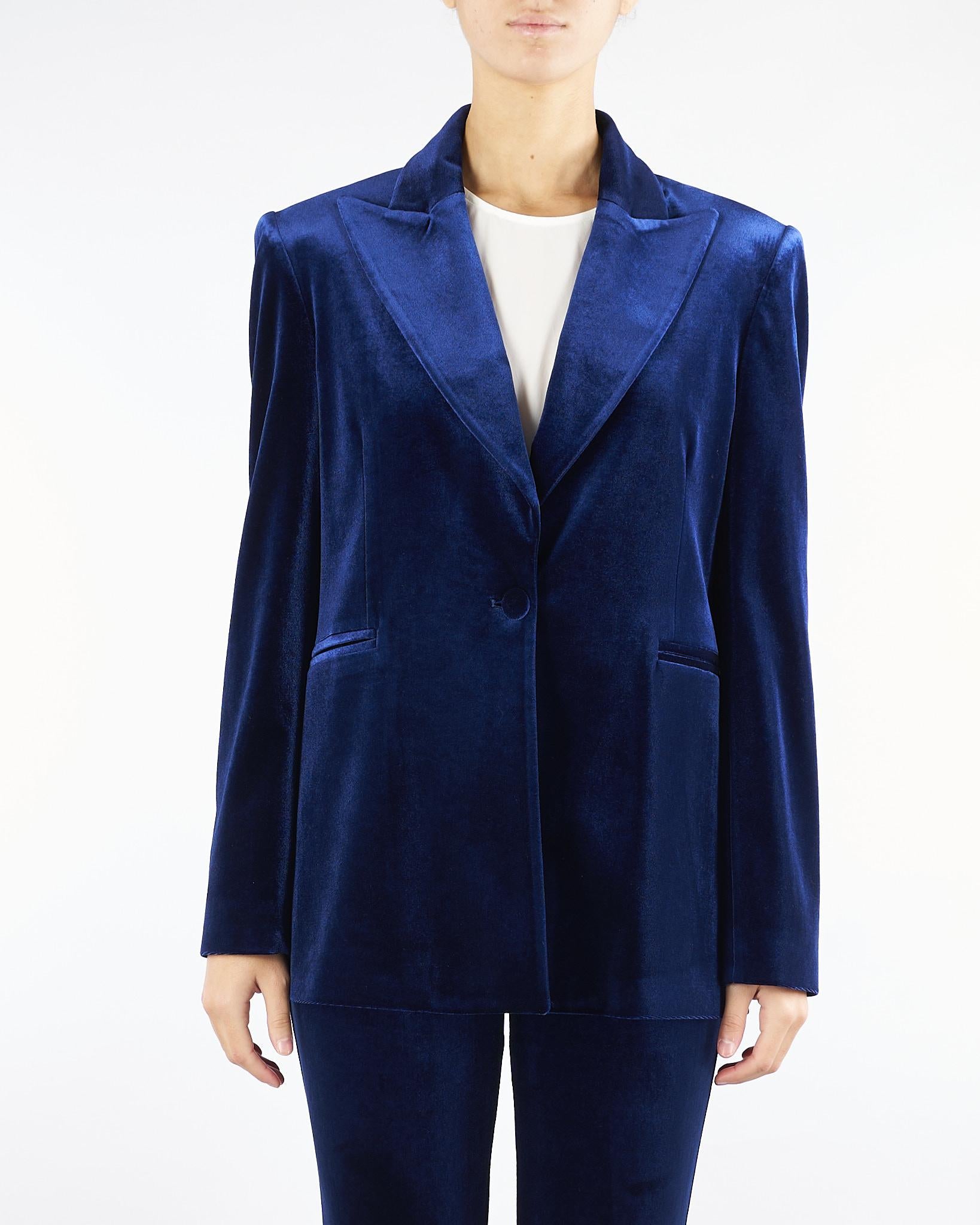 Blazer Blu in velluto ACTGC025GI1050 89 ACTUALEE 