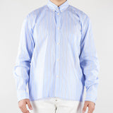 Camicia Celeste in cotone a righe CAU3DICI065B 30 3DICI 