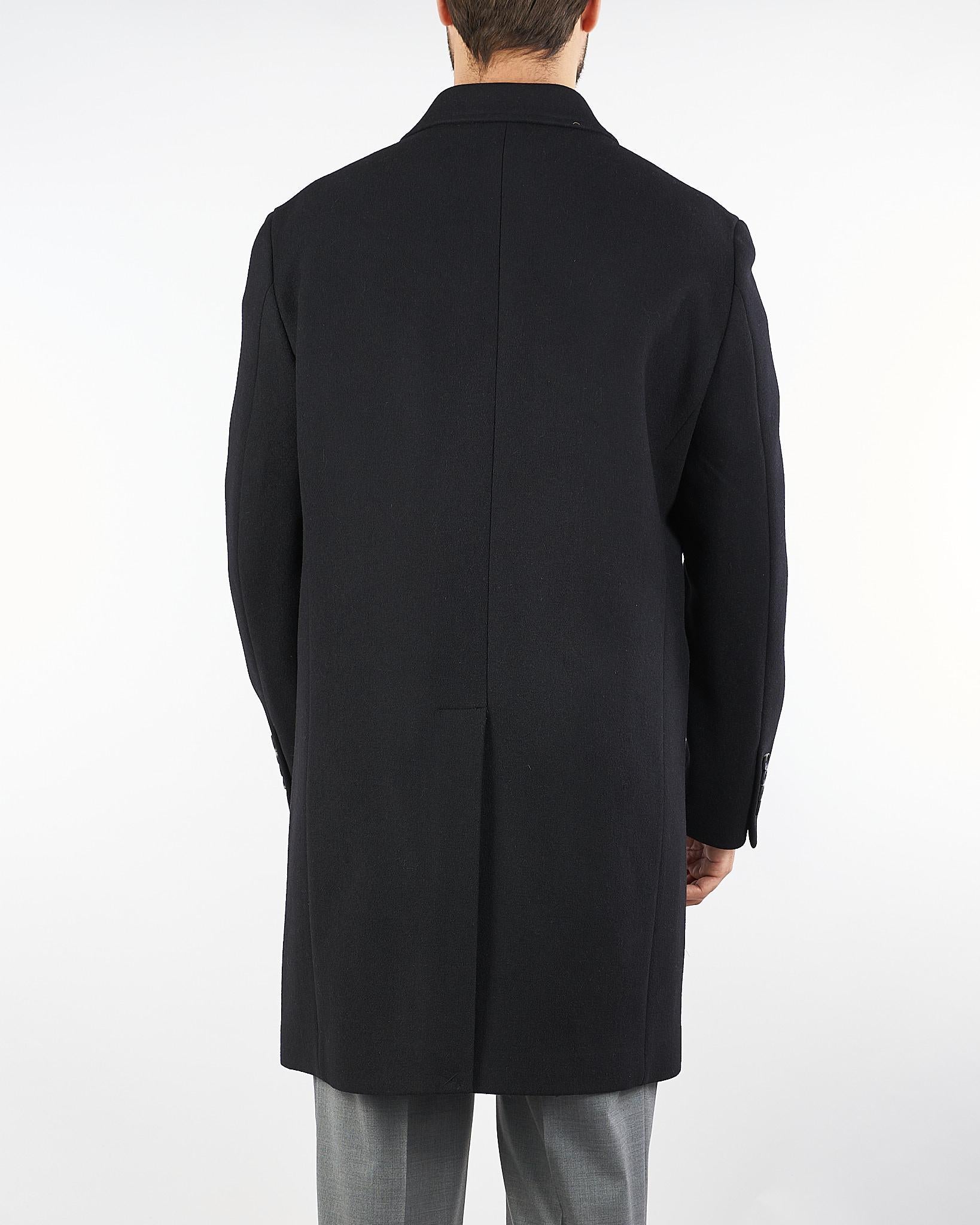 Cappotto Nero in lana doppiopetto 3932C4438C253738 99 MANUEL RITZ 