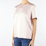 T-shirt Rosa in raso e jersey GILBERT 8 MAX MARA WEEKEND 