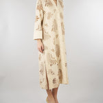 Abito Beige in cotone con ricami D3429760 91 CLIPS 