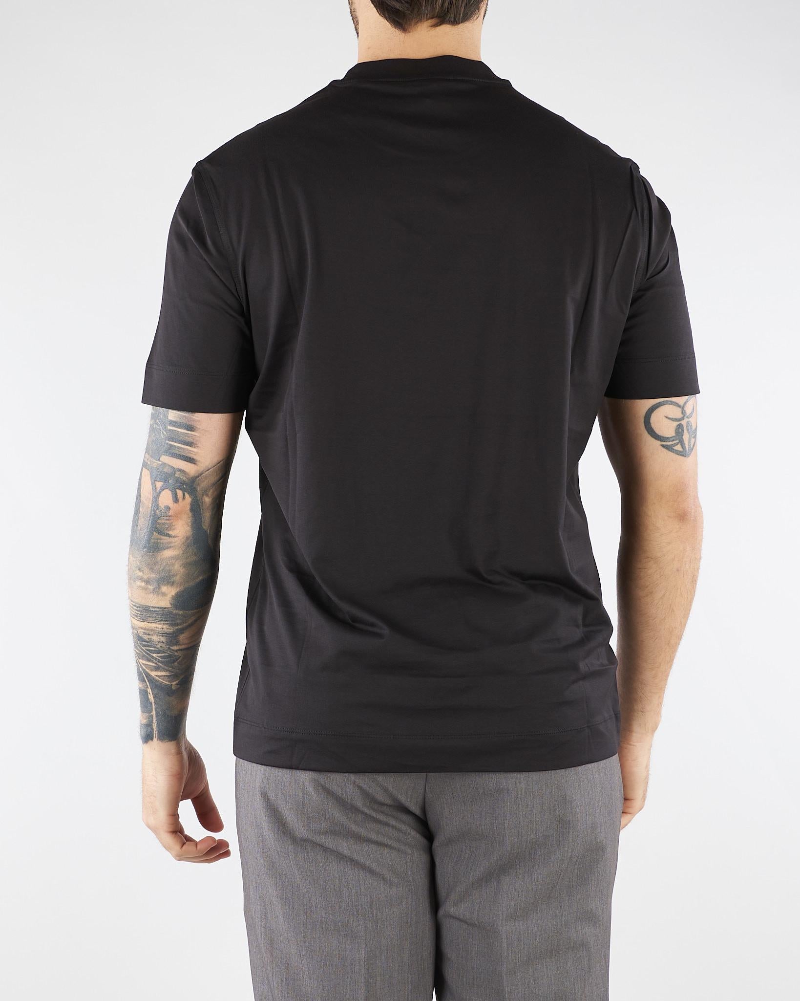 T-shirt Nero con stampa EM004994AF24470 UC001 EMPORIO ARMANI 