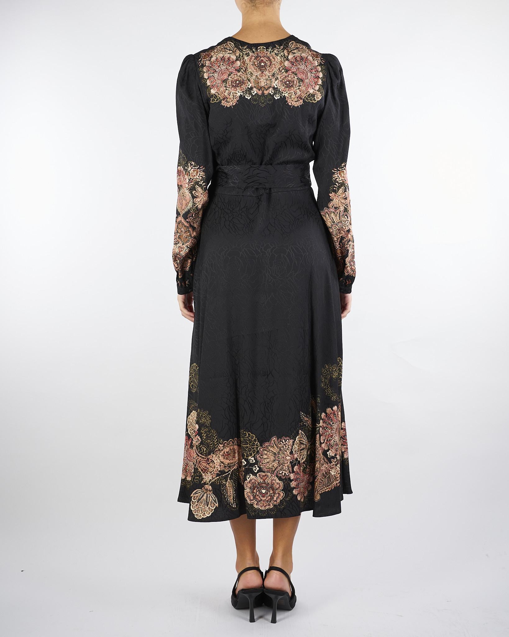 Abito Chemisier Nero con fantasia TP2043 12742 TWIN SET 