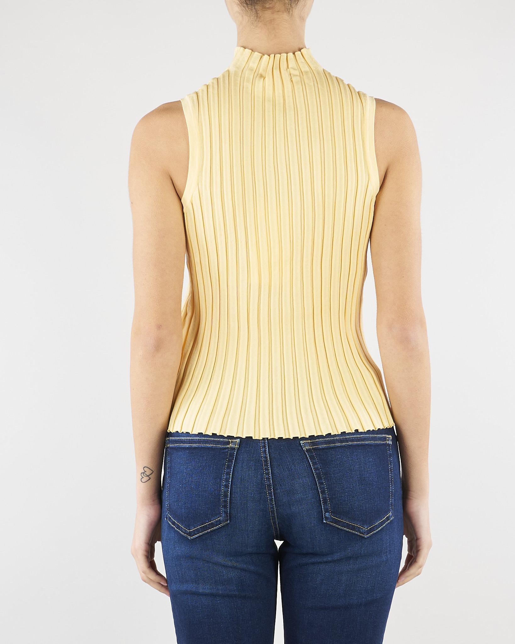 Maglia Giallo in filato di viscosa stretch WKDBAUTTA 3 MAX MARA WEEKEND 