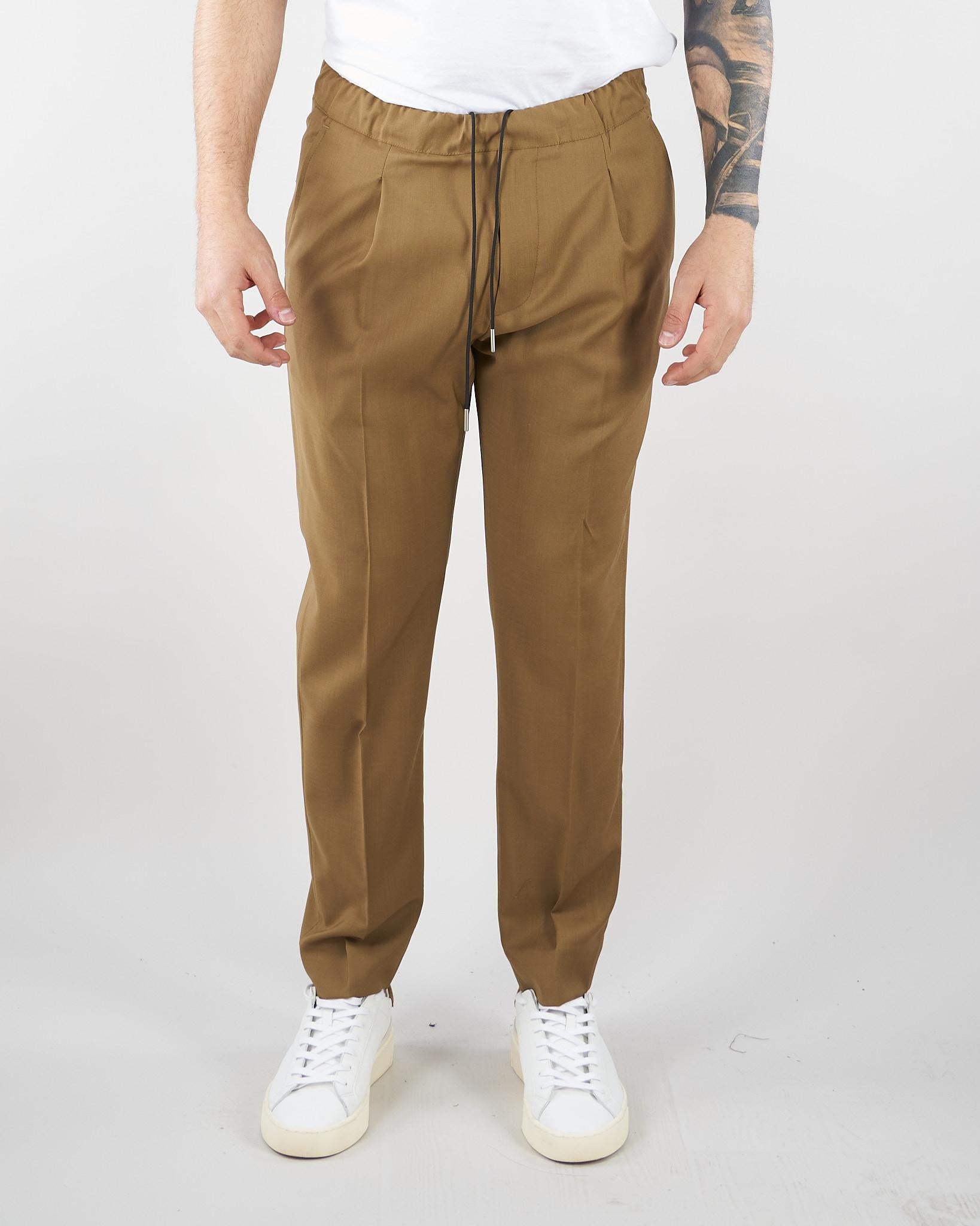 Pantalone Tokyo Cammello in fresco lana LP26041 M096 LOW BRAND 