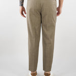 Pantalone Robin Tortora in fresco lana con pences. GC1PSS266900 A029 GOLDEN CRAFT 