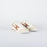 Sneaker Milk-Cognac in pelle con dettaglio logo SA82G56E2 EL3 ELISABETTA FRANCHI 