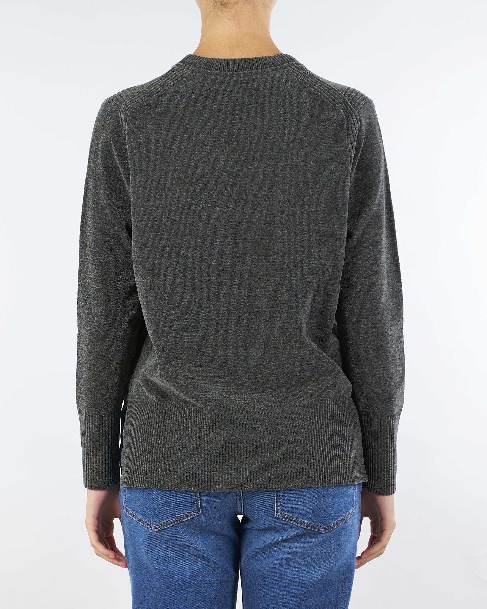 Maglia Verde Velvet Vent Round Wom Knit W25632 11 RRD 