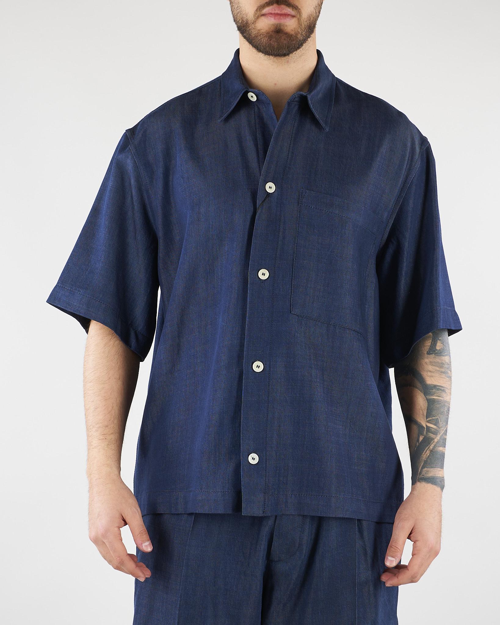 Camicia Blu Oversize effetto Denim CA3632 28 I'M BRIAN 