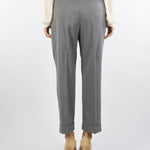 Pantaloni Grigio carrot fit CABARET 6 PENNY BLACK 