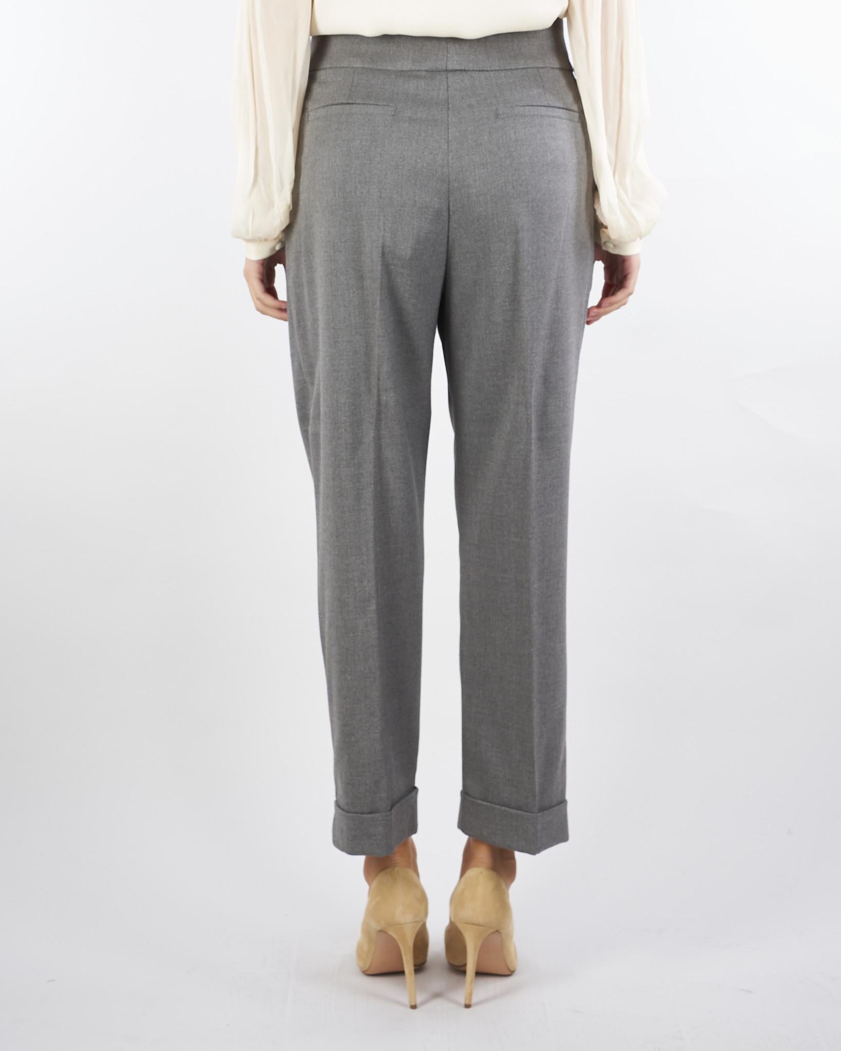 Pantaloni Grigio carrot fit CABARET 6 PENNY BLACK 