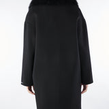 Cappotto in pura lana e cashmere con inserti in vera pelliccia AL405 99 ATELIER LEGORA 