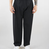 Pantalone Nero con elastico e pences Relaxed fit S6PKMAPA094 110 A PAPER KID 
