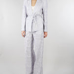 Giacca jacquard Polvere organza seta e lino ricamata GI095350330051 760 SEVENTY 