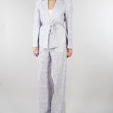 Giacca jacquard Polvere organza seta e lino ricamata GI095350330051 760 SEVENTY 