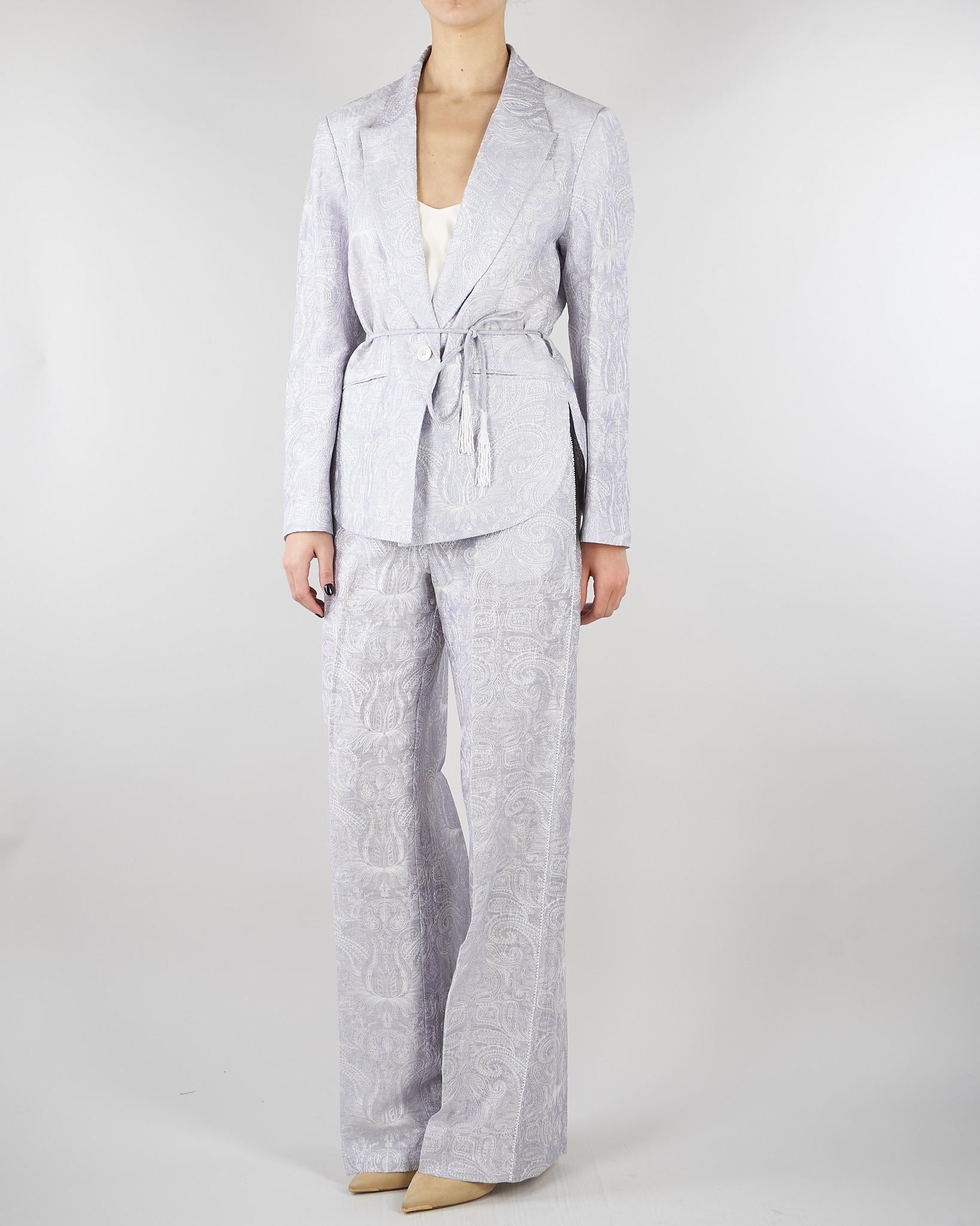 Giacca jacquard Polvere organza seta e lino ricamata GI095350330051 760 SEVENTY 