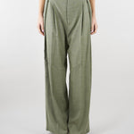 Pantalone Verde Ampio con Cinturino TAB0092 17 VICOLO 