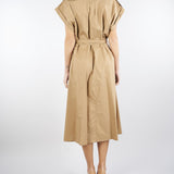 Abito chemisier Beige in cotone