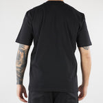 T-shirt Nero in cotone pesante con patch logo XM4296 99 YES LONDON 
