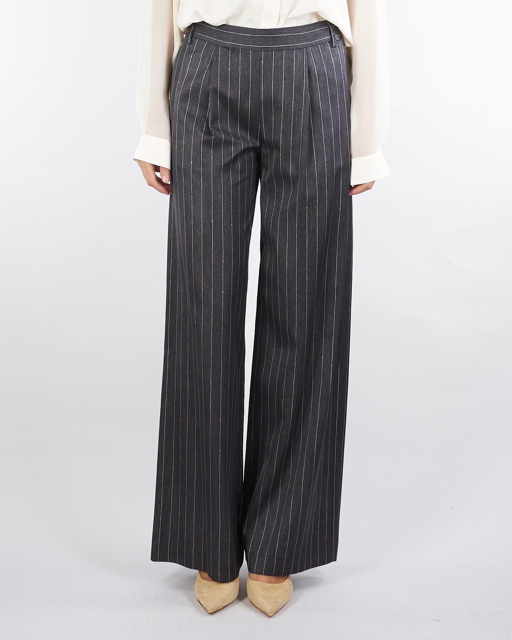 Pantaloni Antracite gessati D47EP069EB3 MFA83 ERMANNO BY ERMANNO SCERVINO 