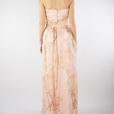 Abito Cipria in organza di seta stampata MSEDOMINIO 3 MAX MARA STUDIO 