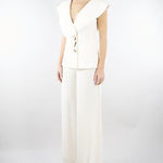 Pantalone Burro in cady wide leg PA02901TVIS0026 V0359 SIMONA CORSELLINI 