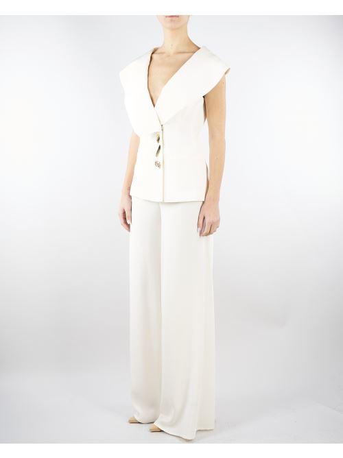 Pantalone Burro in cady wide leg PA02901TVIS0026 V0359 SIMONA CORSELLINI 