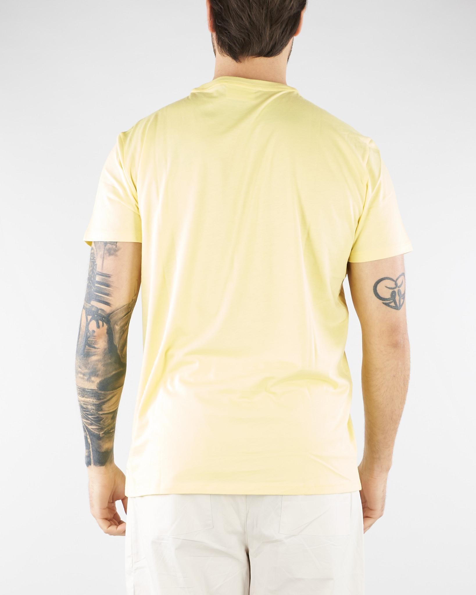 T-shirt Giallo in cotone Pima TH6709 107 LACOSTE 