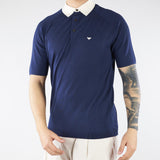 Maglia con collo a polo a contrasto EM004622AF25247 UB130 EMPORIO ARMANI 