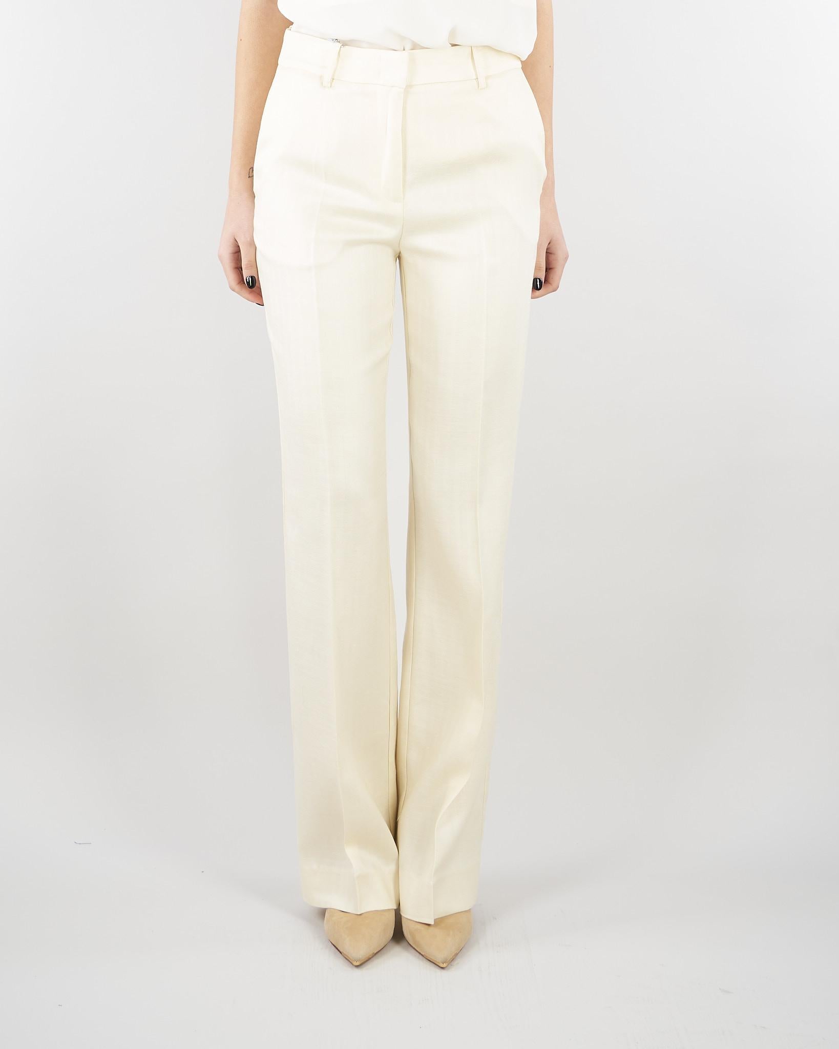 Pantaloni sartoriali Vaniglia D48EP069ER3 MF333 ERMANNO BY ERMANNO SCERVINO 