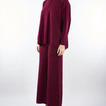 Pantalone Bordeaux in maglia di puro cashmere V51622 85 VANISE' 