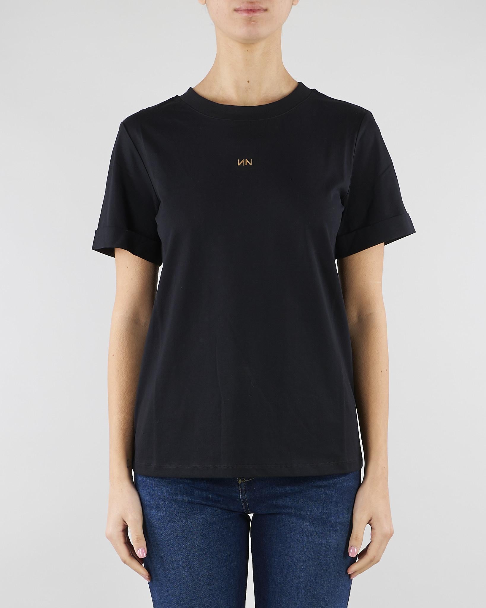 T-shirt Damas Nero in cotone con logo DAMAS 700 NENETTE 