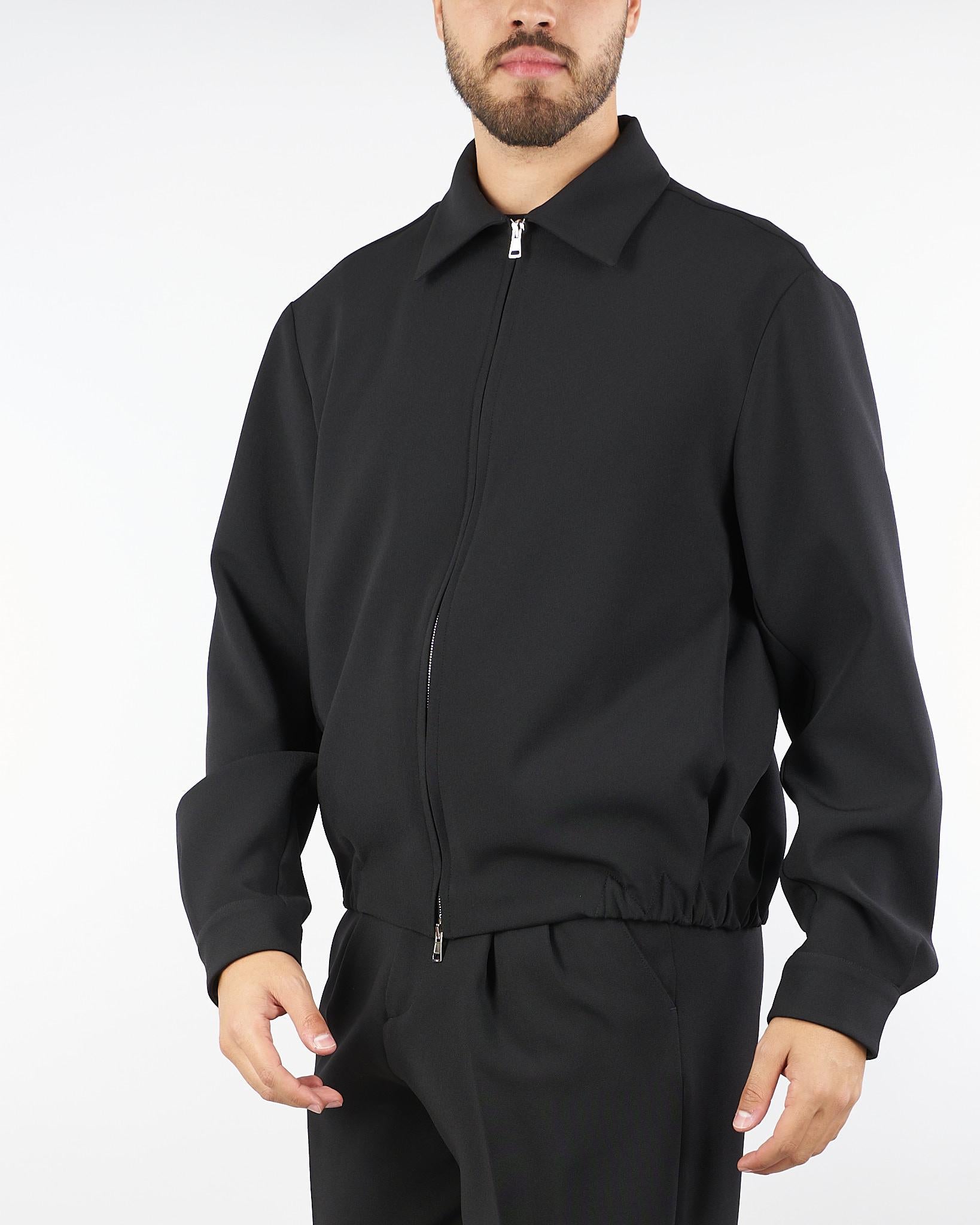 Giubbotto Nero in tessuto tecnico L1HFW25260012 D001 LOW BRAND 