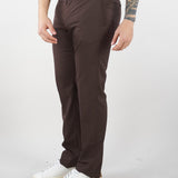 Pantalone Marrone in pura lana vergine e seta 2745792718487 30 CORNELIANI 