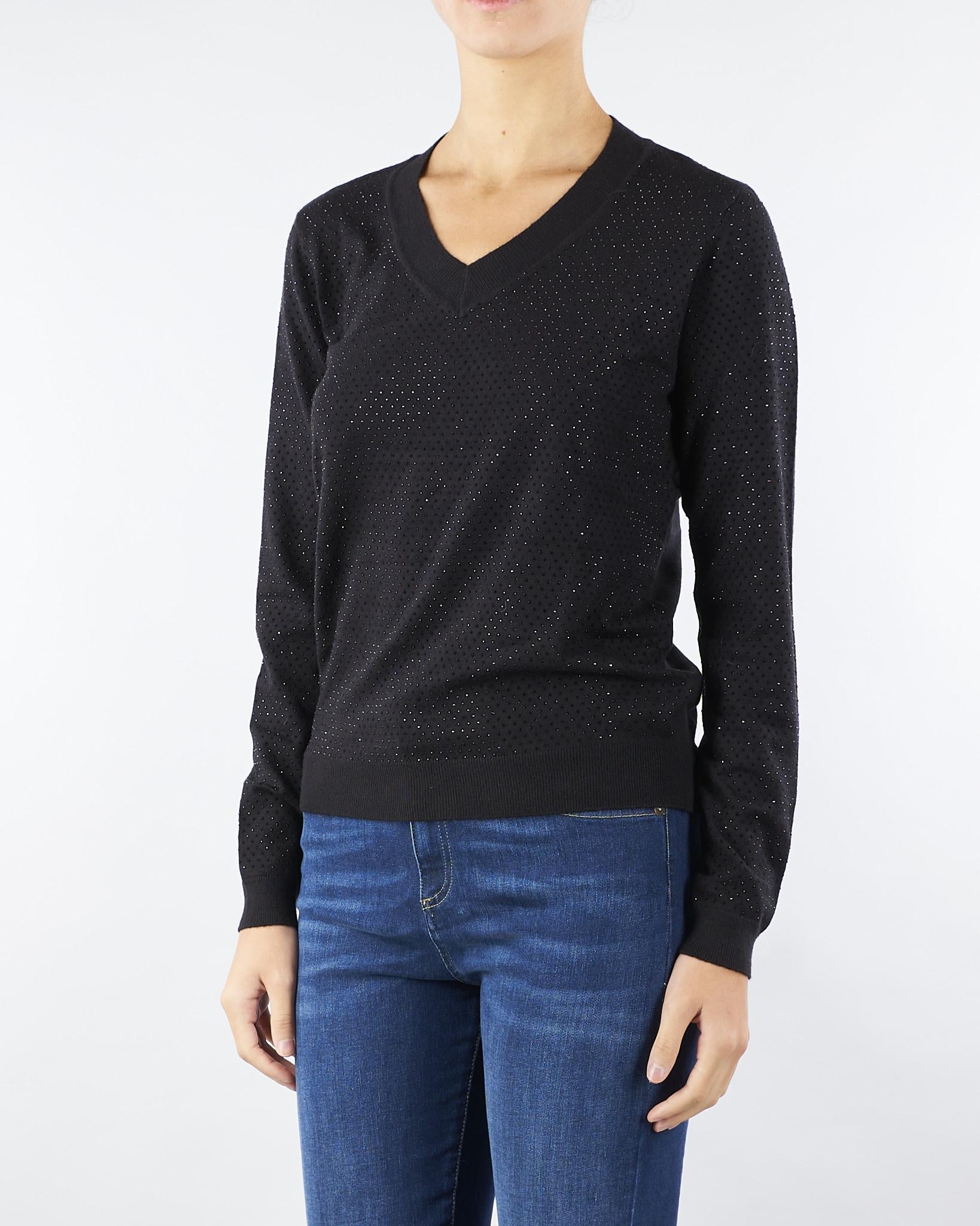 Maglia Nero con strass all over NS062 99 NO SECRETS 