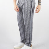 Pantalone Grigio in felpa jacquard monogram con logo XH1440 41I LACOSTE 