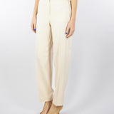 Pantalone Crema con elastico in vita