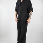 Camicia Nero in tessuto fluido Relaxed fit CA3626 9 I'M BRIAN 