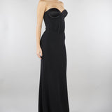 Abito lungo Nero a bustier ACTAB01AB4132 99 ACTUALEE 