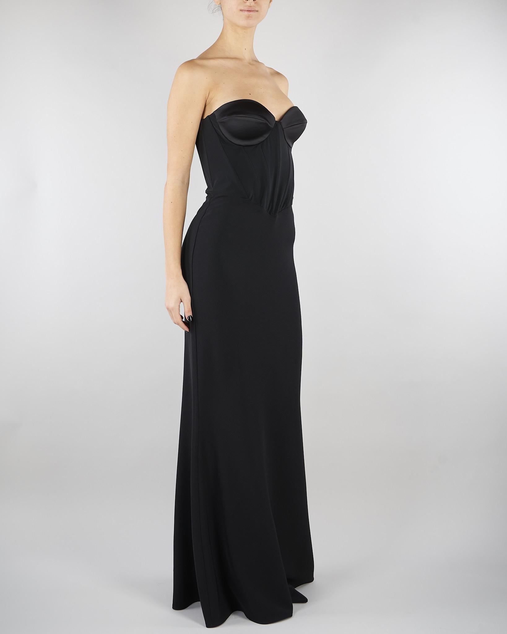 Abito lungo Nero a bustier ACTAB01AB4132 99 ACTUALEE 