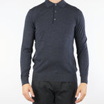 Maglia Polo Antracite in pura lana merinos DK97083 95 DIKTAT 