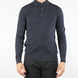 Maglia Polo Antracite in pura lana merinos DK97083 95 DIKTAT 