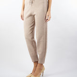 Pantalone jacquard Beige in maglia NS273 30 NO SECRETS 