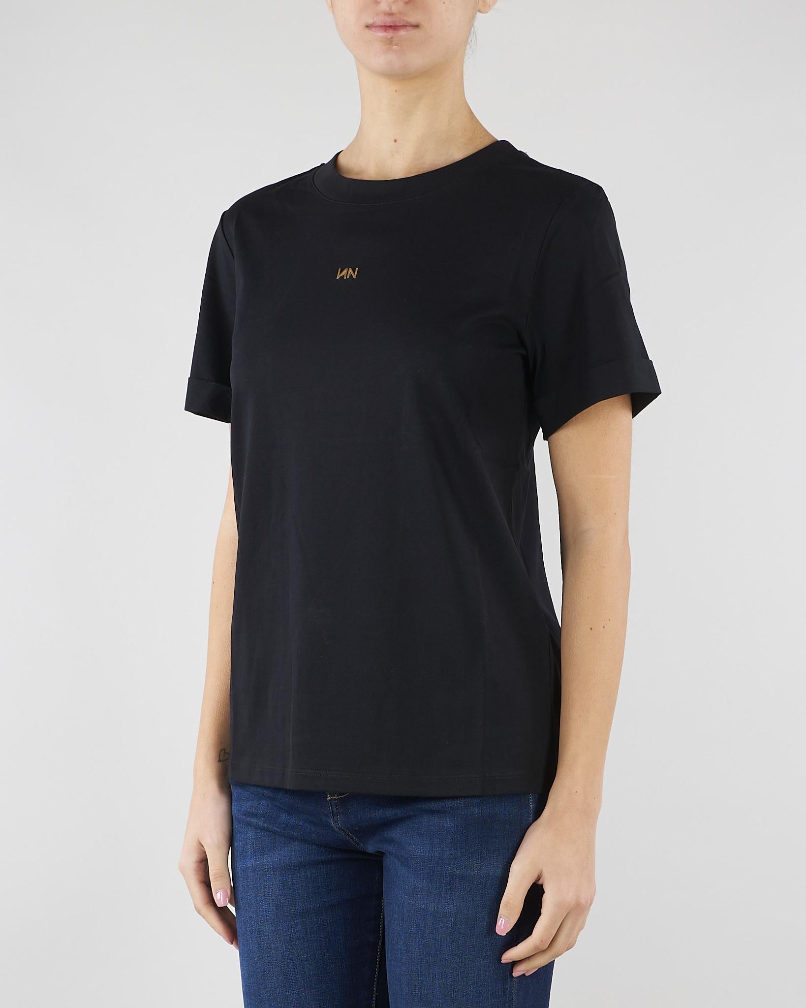 T-shirt Damas Nero in cotone con logo DAMAS 700 NENETTE 