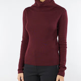 Maglia aderente Bordeaux con collo ad anello CORINNE 3 MARELLA 
