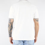 Polo Bianco in piquet con logo EM004607AF23090 U0003 EMPORIO ARMANI 