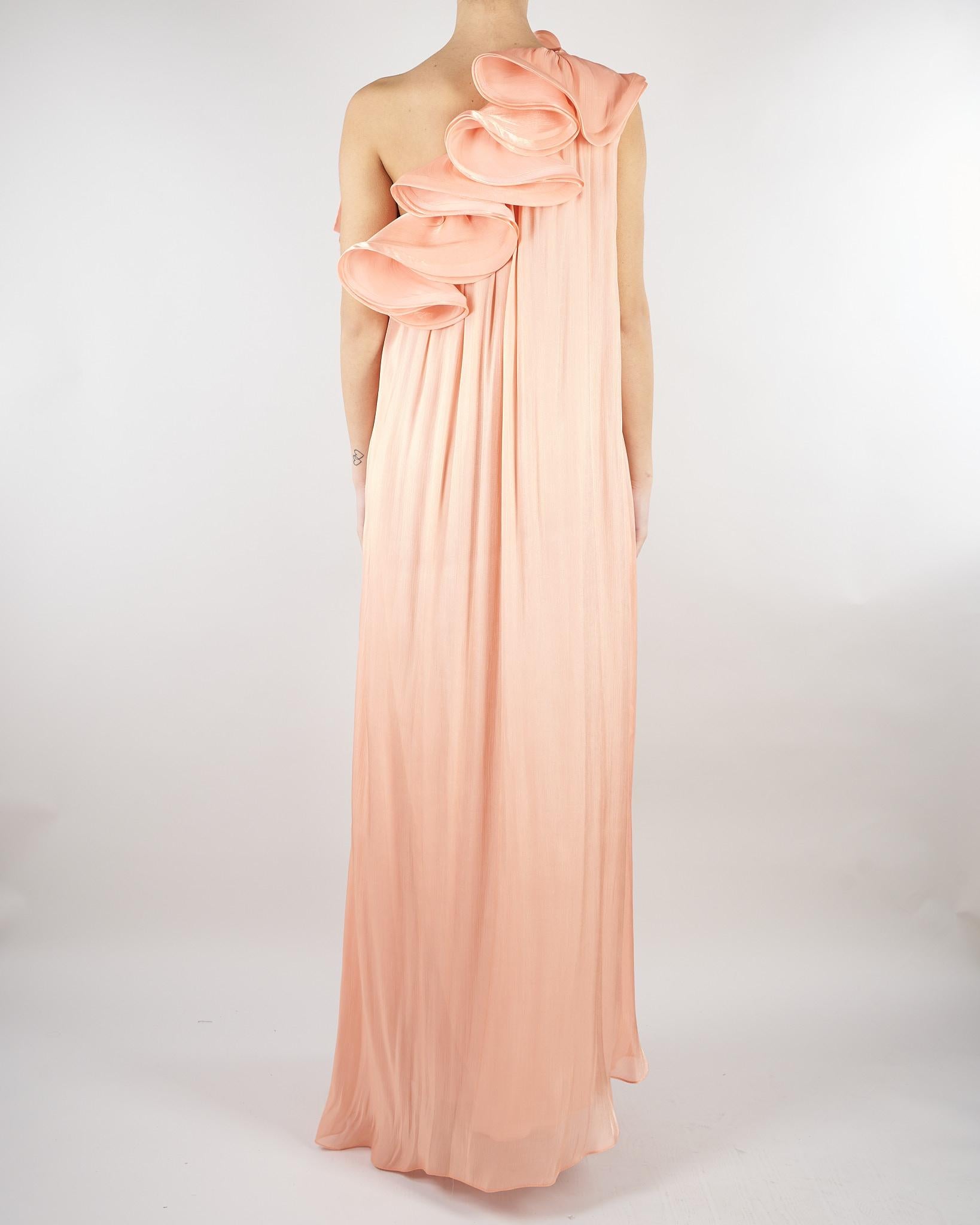 Abito Pesca lungo con rouches ACT16107AB4077 33 ACTUALEE 