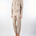 Pantalone jacquard Beige in maglia NS273 30 NO SECRETS 