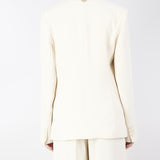 Giacca blazer in crêpe fluido