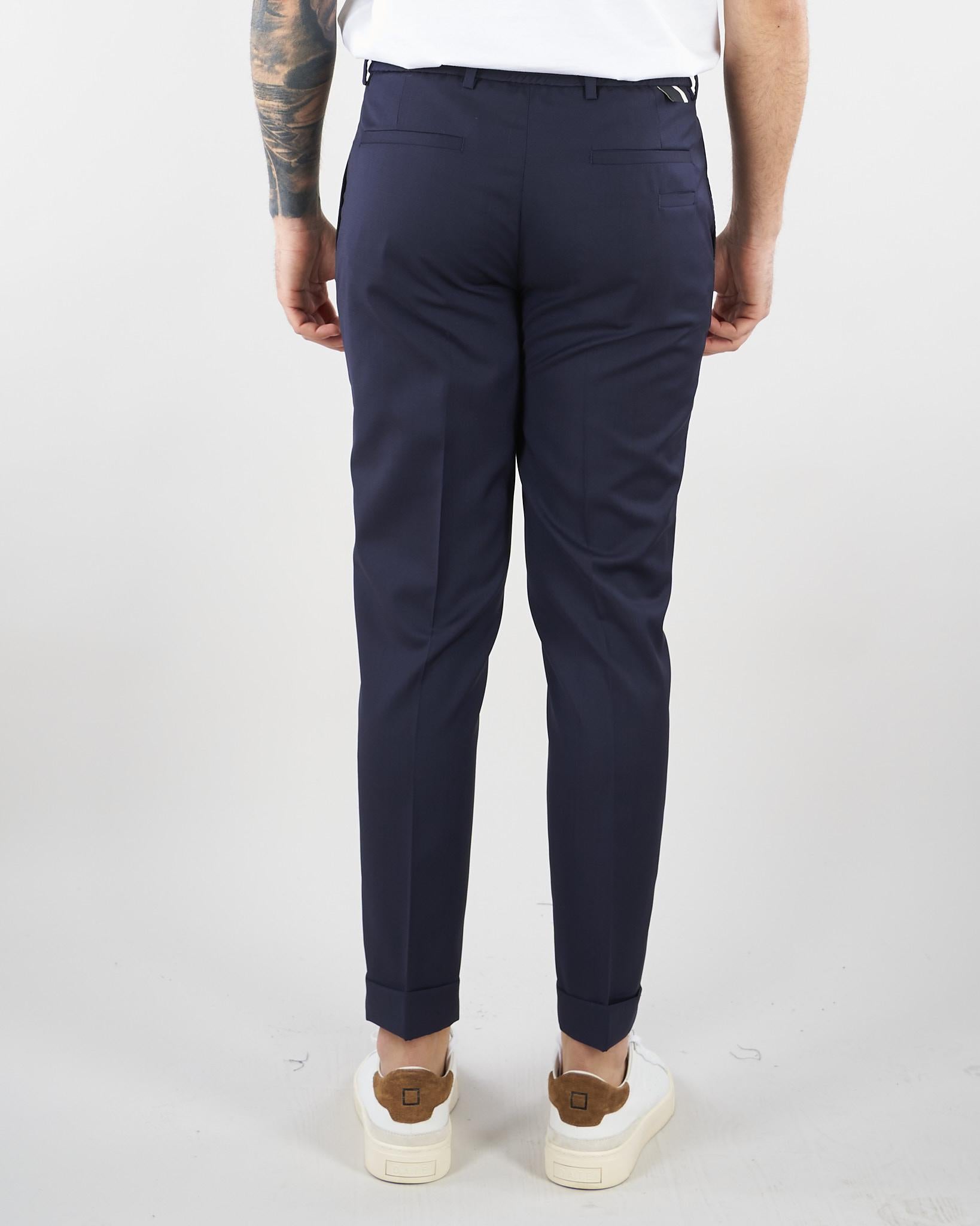 Pantalone Riviera Blu in fresco lana LP26002 E016 LOW BRAND 
